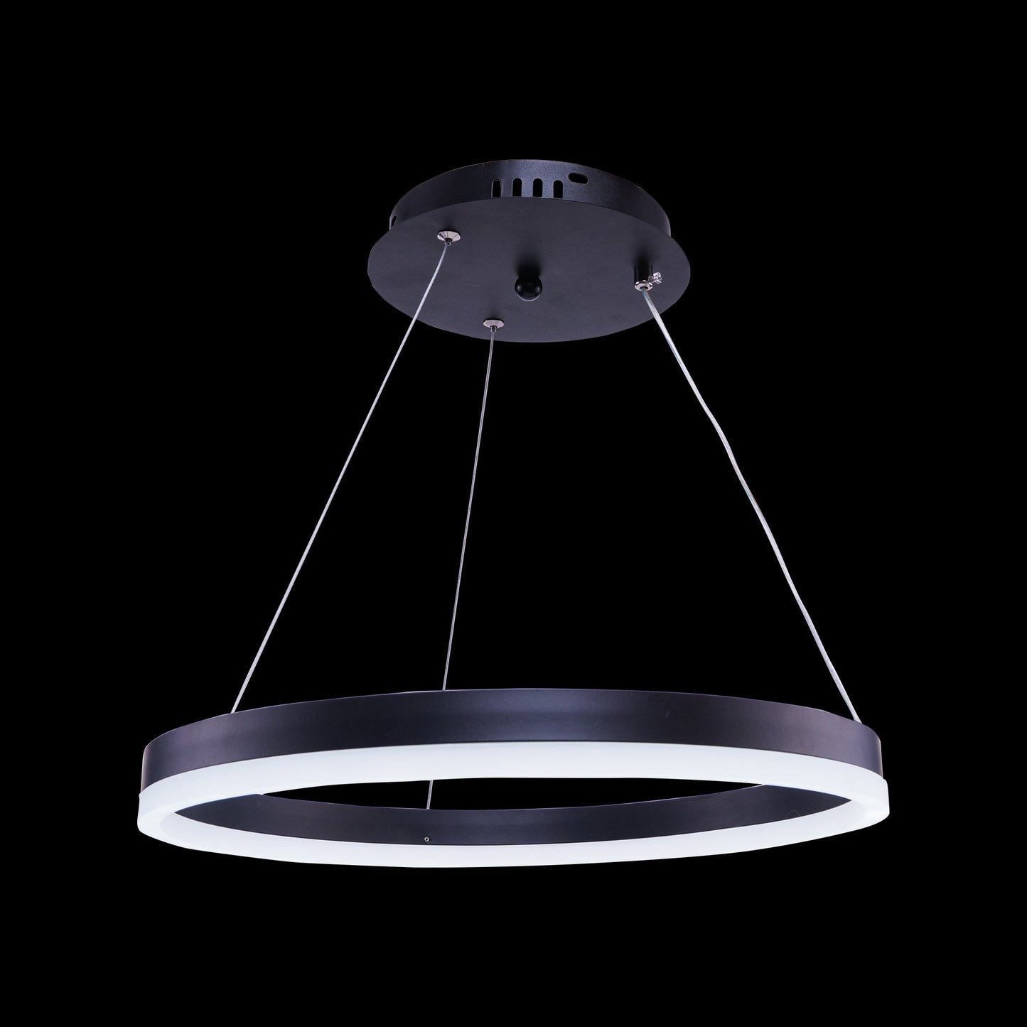 Lustra LED cu Telecomanda, 50W, Negru, Dimabila 8031/1BK