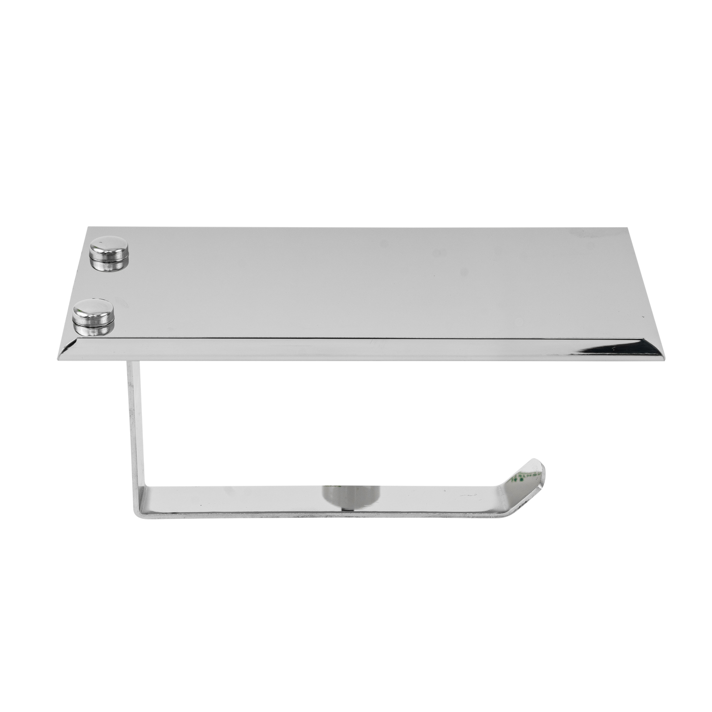 Suport Hartie Igienica cu Etajera, Crom, din Inox