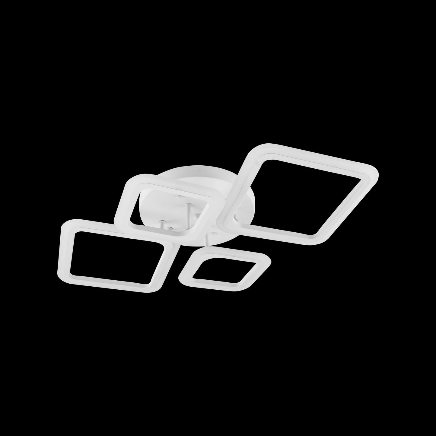 Lustra LED cu Telecomanda, 100W, Dimabila, 2.4 Gh, Acril, Alb 160/2+2