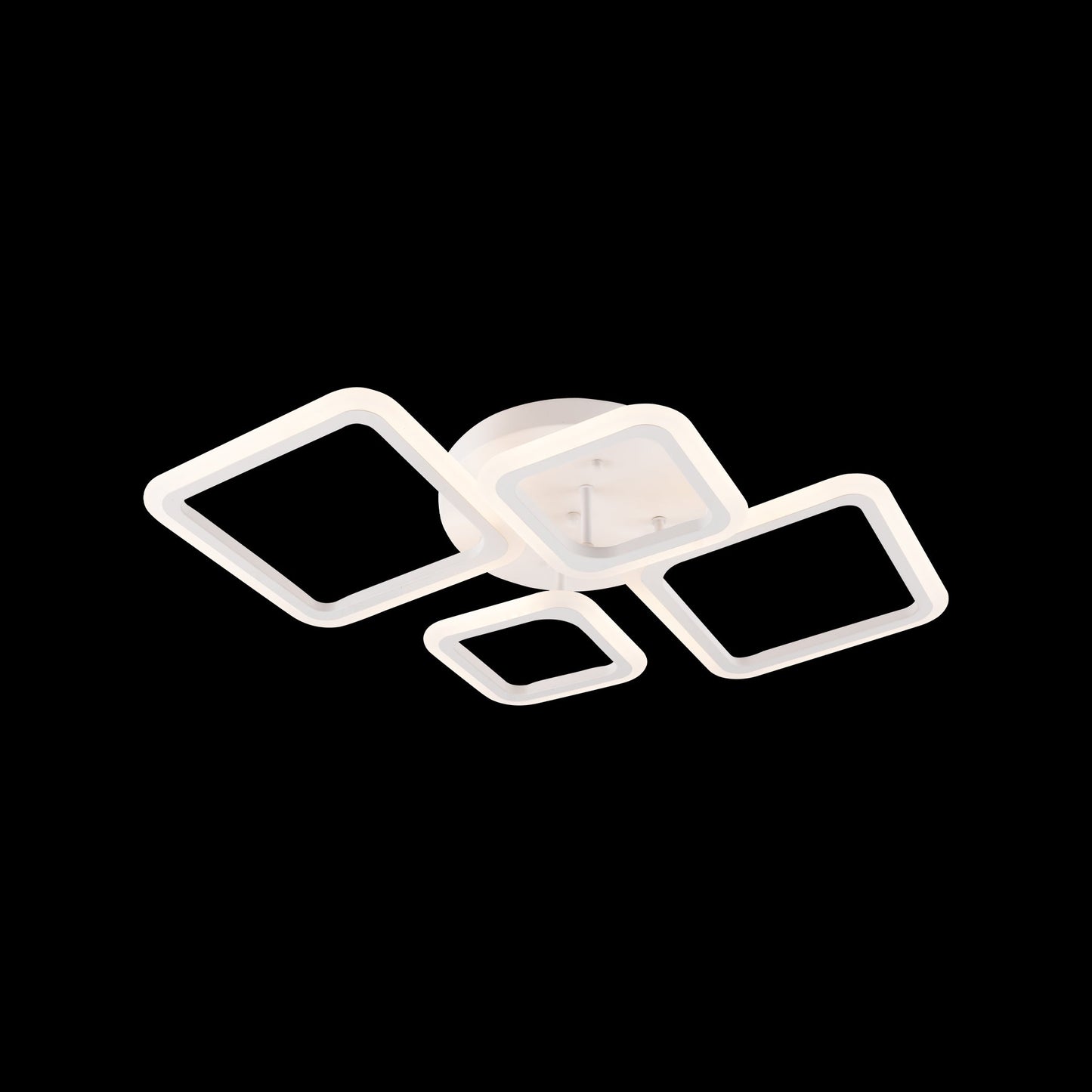 Lustra LED cu Telecomanda, 100W, Dimabila, 2.4 Gh, Acril, Alb 160/2+2