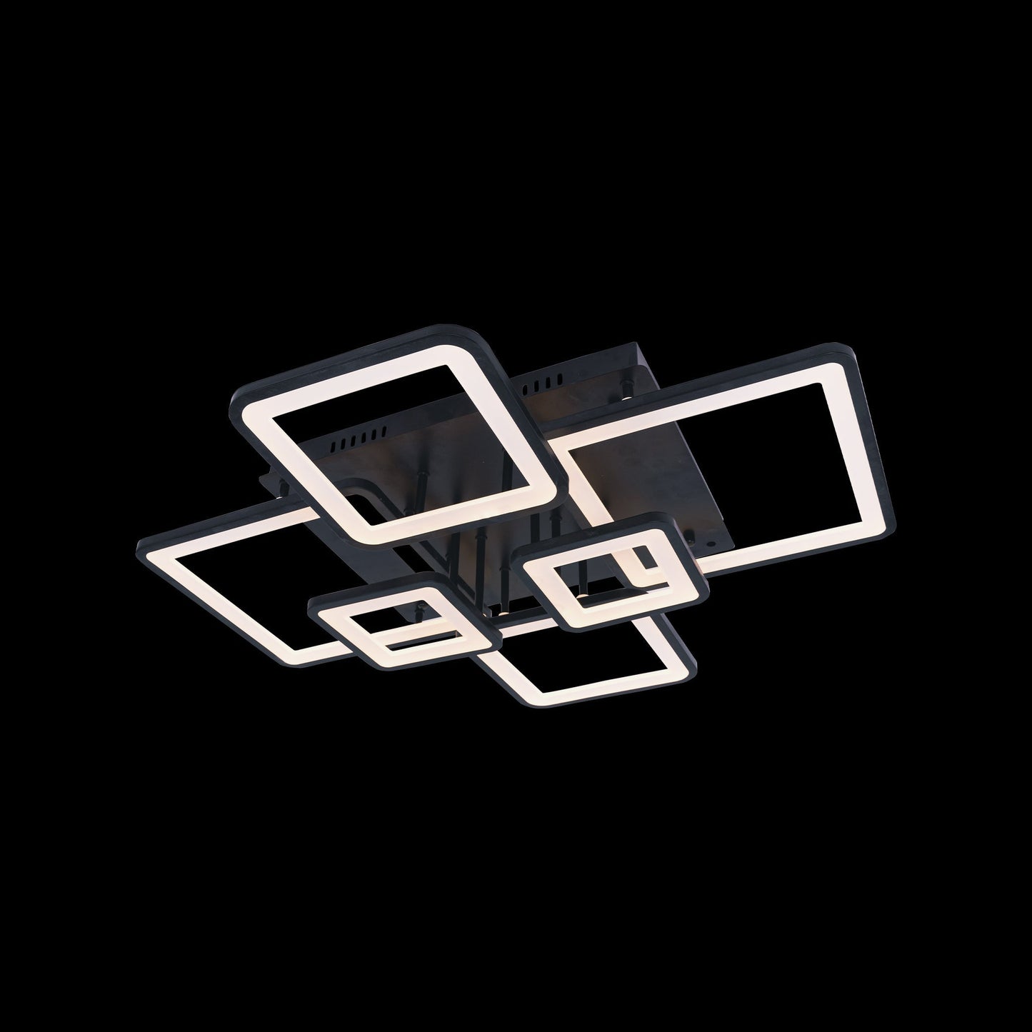 Lustra LED cu Telecomanda, 228W, Dimabila, Acril, Negru D131/6BK