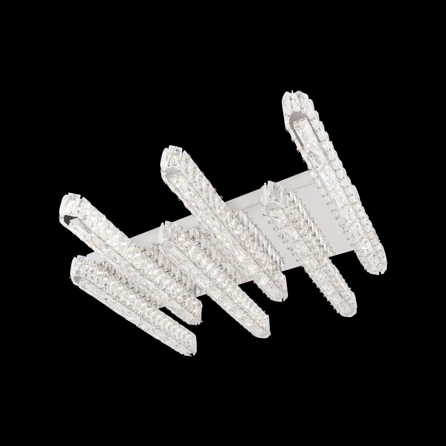 Lustra LED cu Telecomanda, 36W, Metal, Crom - LEDS