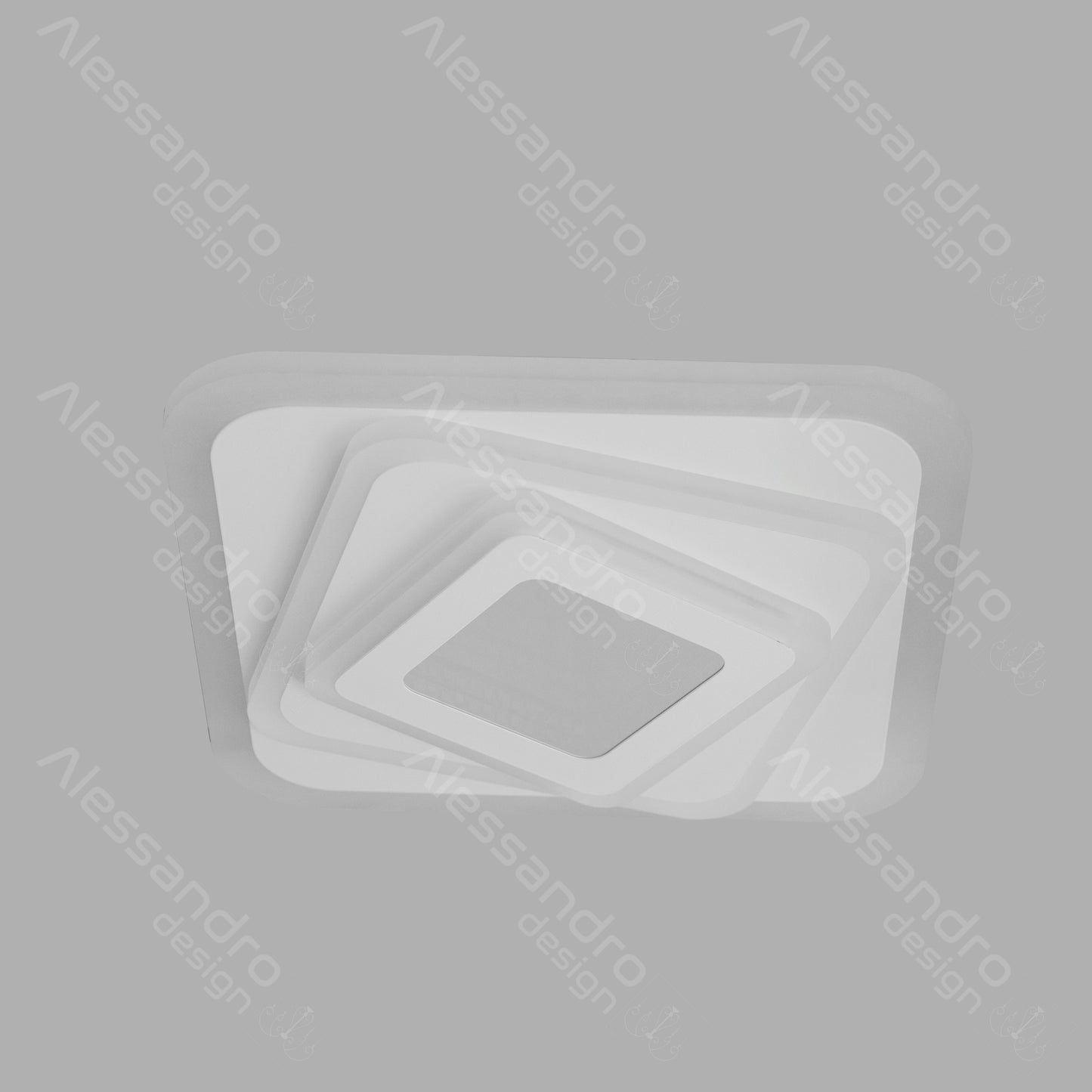 Lustra LED 3D, 36W, 3000/4000/6000 K, Alb 4307