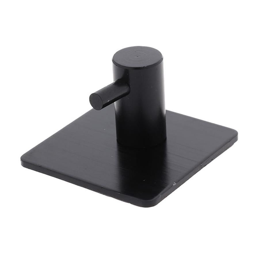 Suport perete de tip Cuier, Autoadeziv, din Inox, Negru