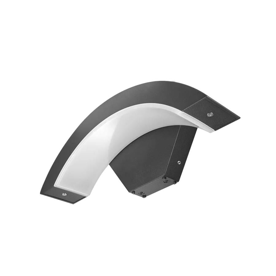 Aplica LED de Exterior, 12W, Metal, Negru