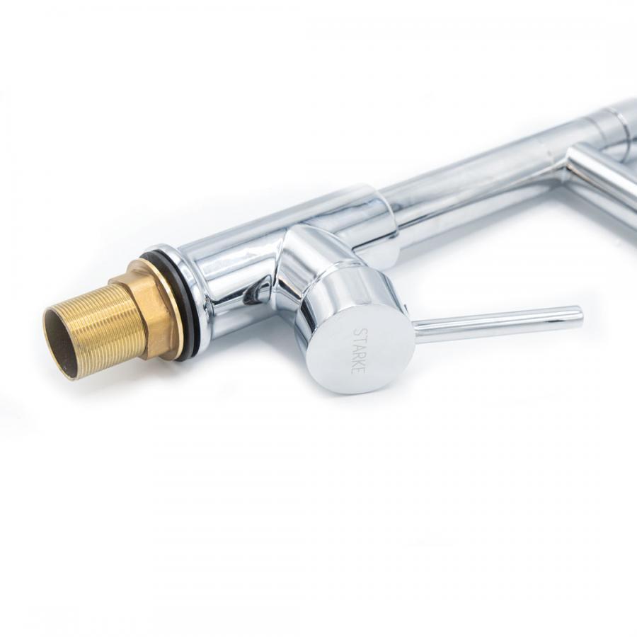 Baterie pentru Bucatarie cu dus Extractibil, din Inox, Crom
