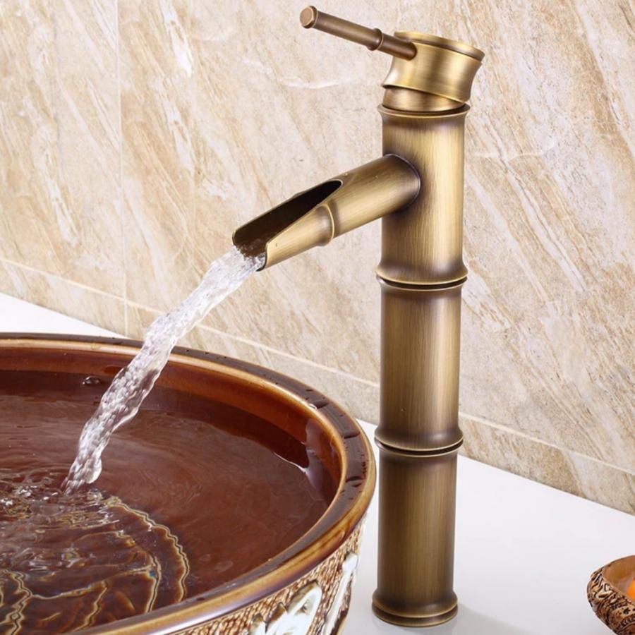 Baterie Lavoar Vintage, din Alama Sanitara, Bronz Antichizat