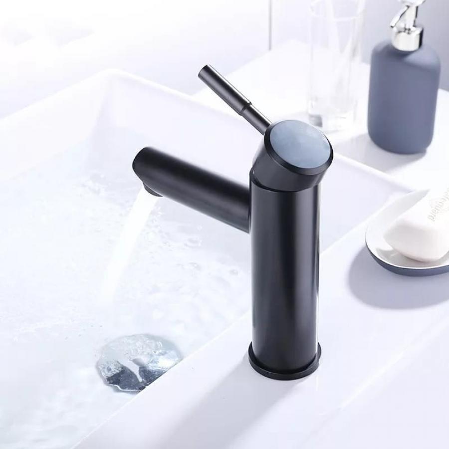 Baterie Lavoar, din Inox, Neagra