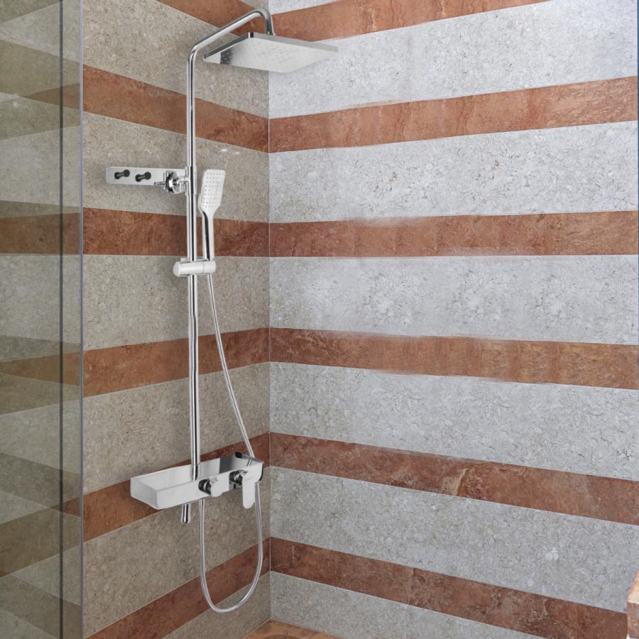 Coloana de Dus, din Alama Sanitara, Crom