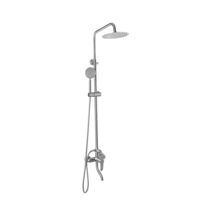 Coloana de Dus cu Inaltime Reglabila, din Inox, Satinata