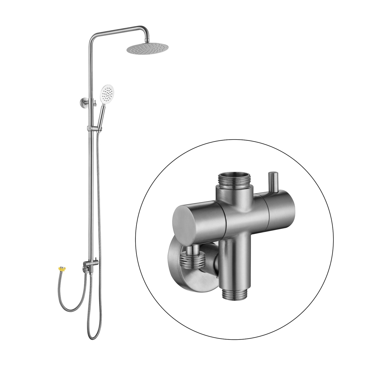 Coloana de dus reglabila 80-125cm, din Inox, Satinat