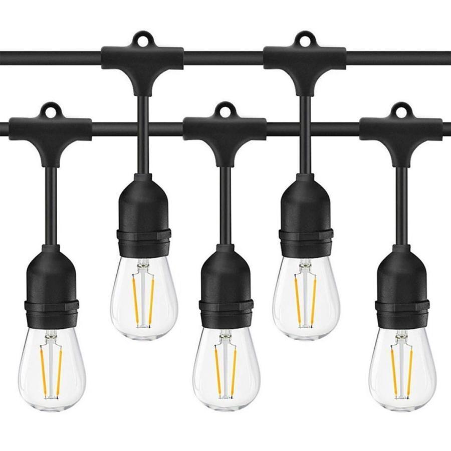Ghirlanda Luminoasa cu Pendule, 15x E27 10m IP65 Negru