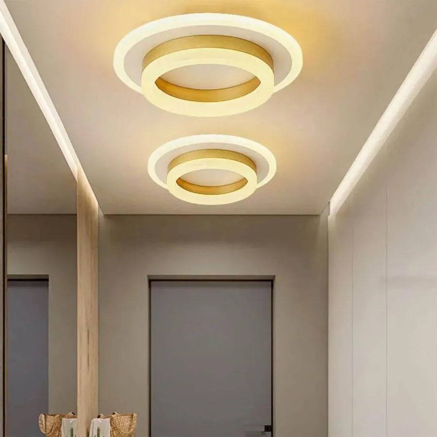 Lustra LED Anisah 33W Alb Auriu