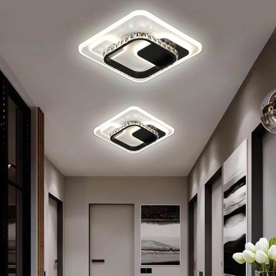 Lustra LED Ariella 36W Alb Negru