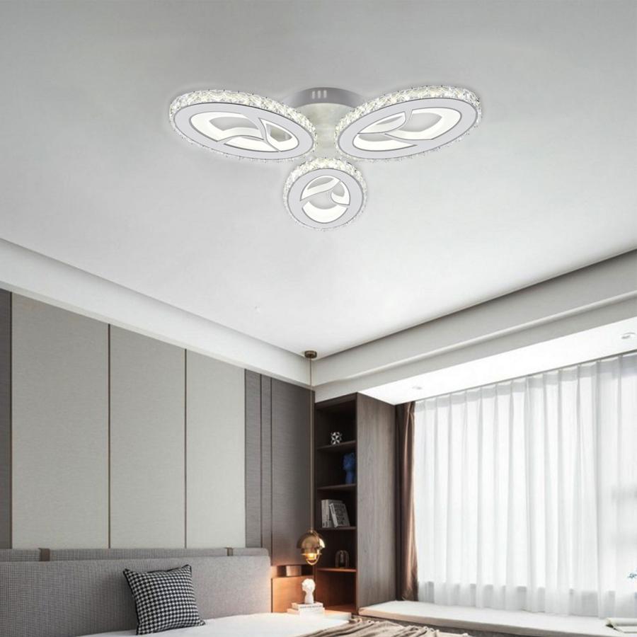 Lustra LED cu Telecomanda, 2.4Ghz, 96W, Acril, Alb 7507/3 - LEDS