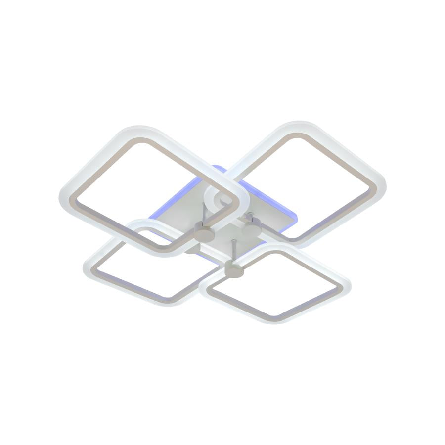 Lustra LED RGB cu Telecomanda, 156W, 2.4GHz, Dimabila, Acril, Alb 6024/4WH