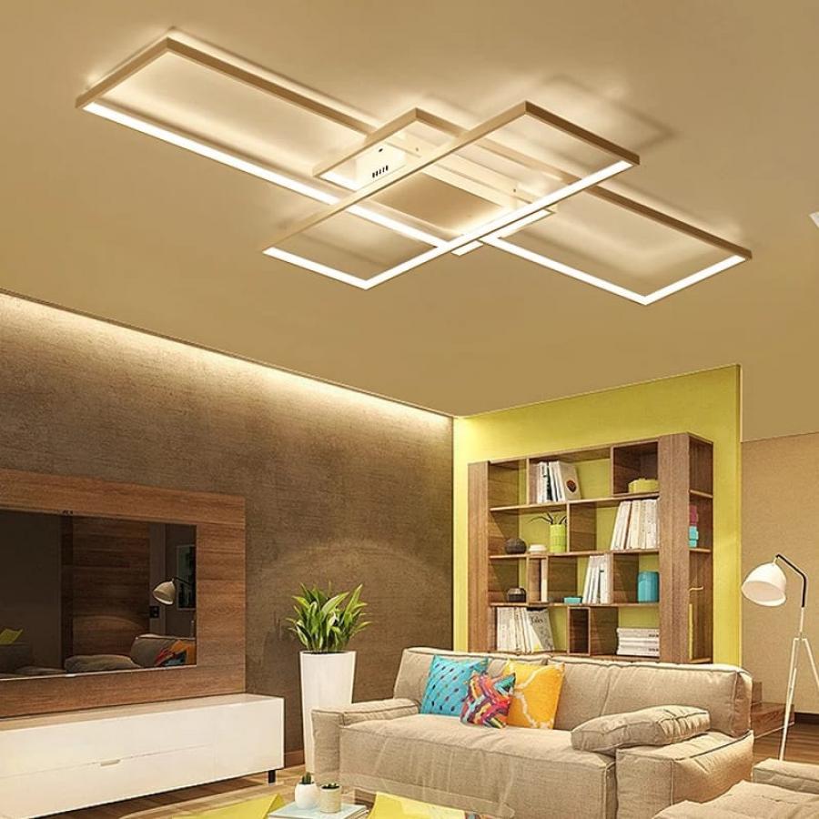 Lustra LED cu Telecomanda Ami 132W Dimabila Alb