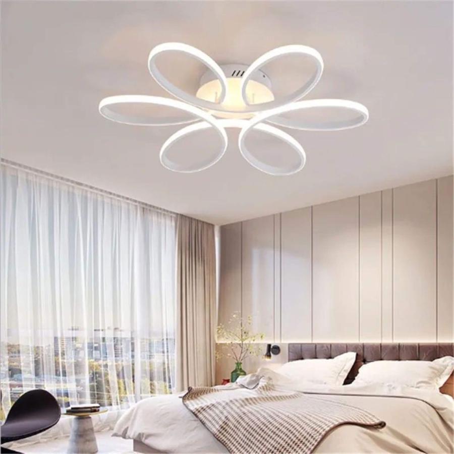 Lustra Led cu Telecomanda Ayda 116W, Alb