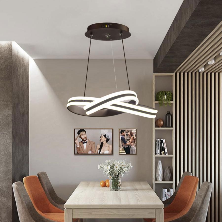 Lustra LED cu Telecomanda, 120W, Dimabila, Alb si Maro 8259M