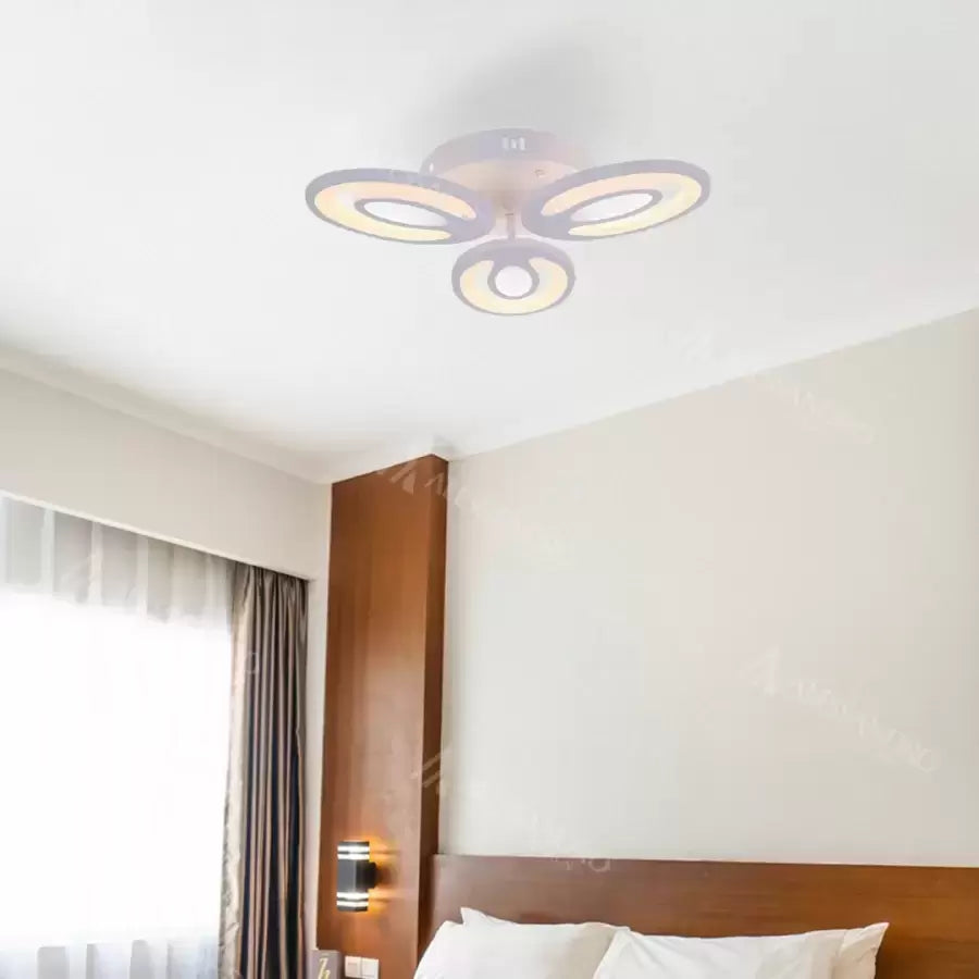 Lustra LED cu Telecomanda Cecilia, 80W, Dimabilă, Alb