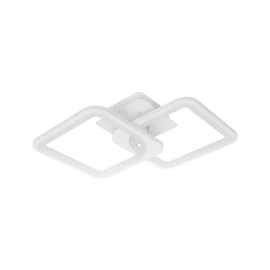 Lustra LED cu Telecomanda, 48W, 3000/4000/6000K, Intensitate Reglabila, Alb, Acril 6604/2(8036/2)