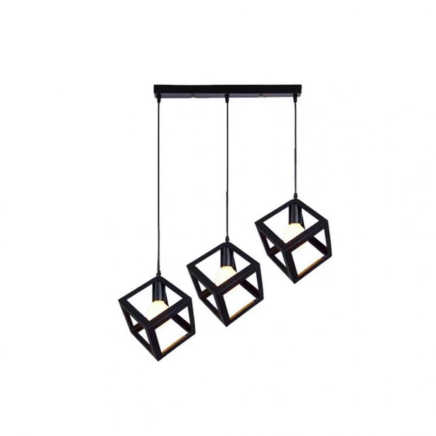 Pendul 3*E27, Metal Negru 528/3L