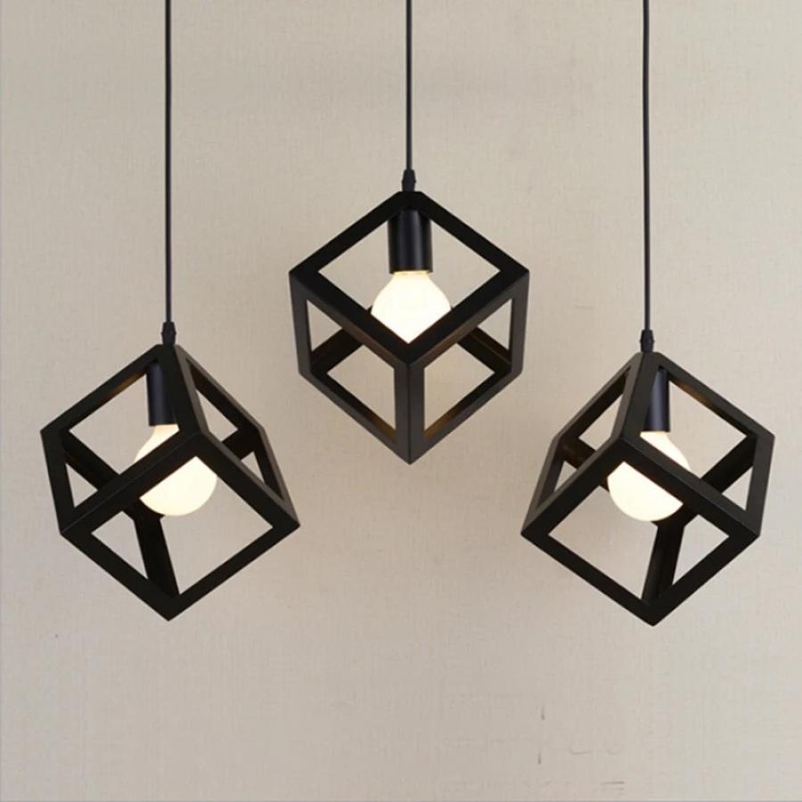 Pendul 3*E27, Metal Negru 528/3L