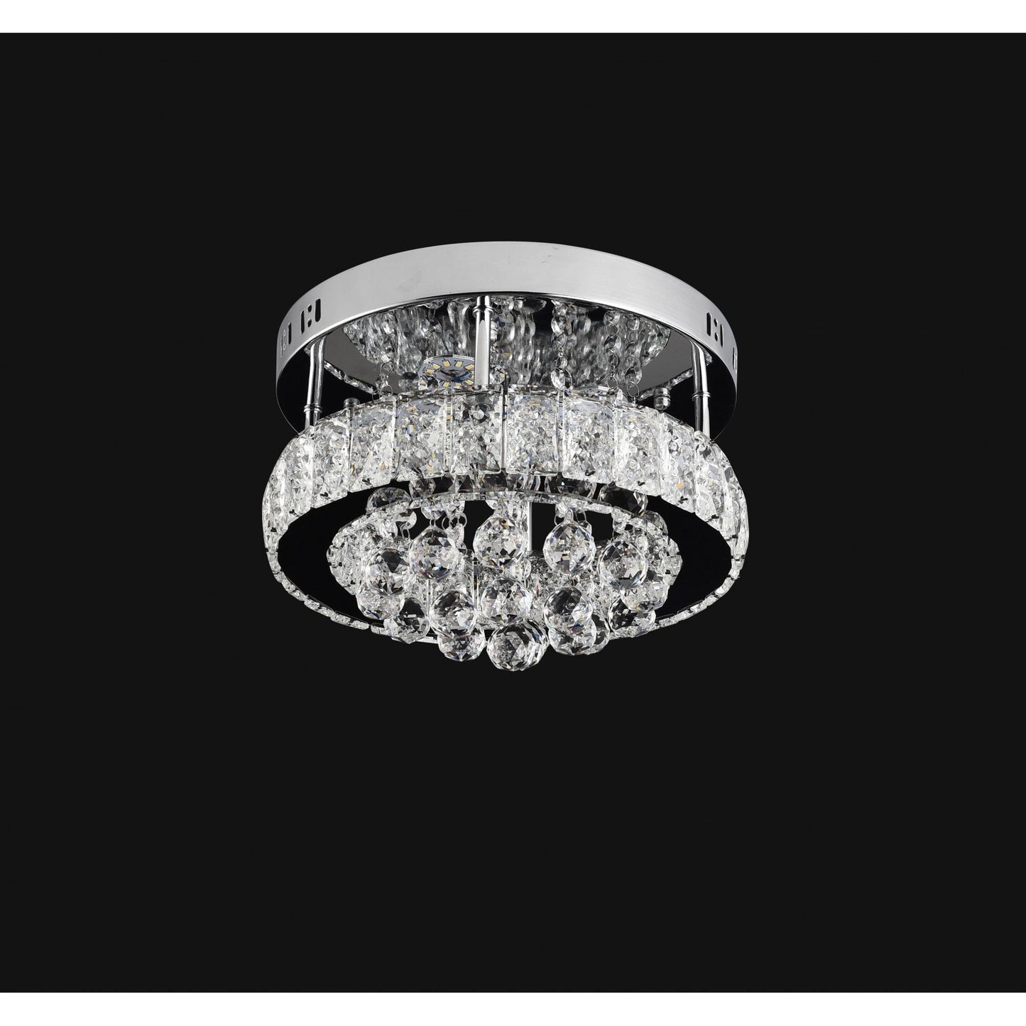 Lustra LED, 22W, 3000K/4000K/6000K, Crom, Metal si Cristal, IP.20 6670/300