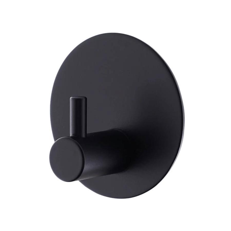 Suport tip Agatatoare pentru Prosop, Inox, Negru, Adeziv