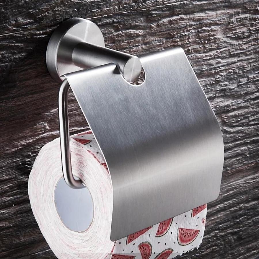 Suport Hartie Igienica, Satinat, din Inox