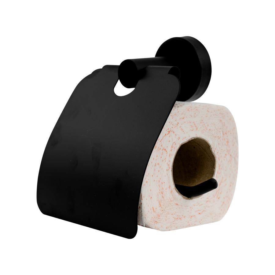 Suport Hartie Igienica, Negru, din Inox