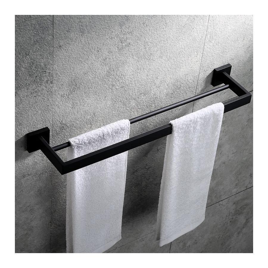Suport Prosop Baie, din Inox, Negru