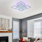 Lustra LED cu Telecomanda, 362W, RGB, Dimabila, Alb 7965/4+4 - LEDS
