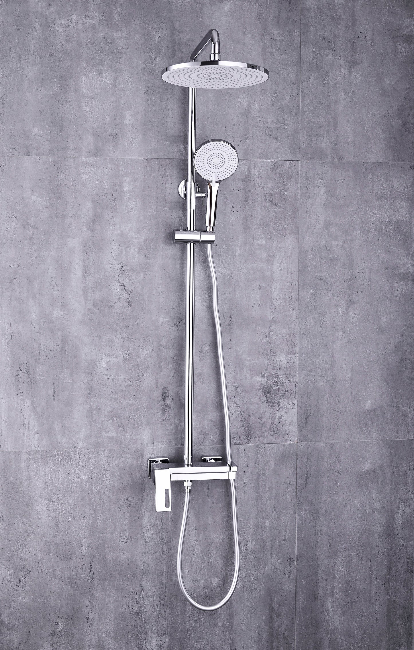 Coloana de Dus cu Inaltime Reglabila, din Alama Sanitara, Cromata