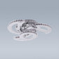 Lustra LED cu Telecomanda, 132W, Dimabila, Crom 2916/3+1