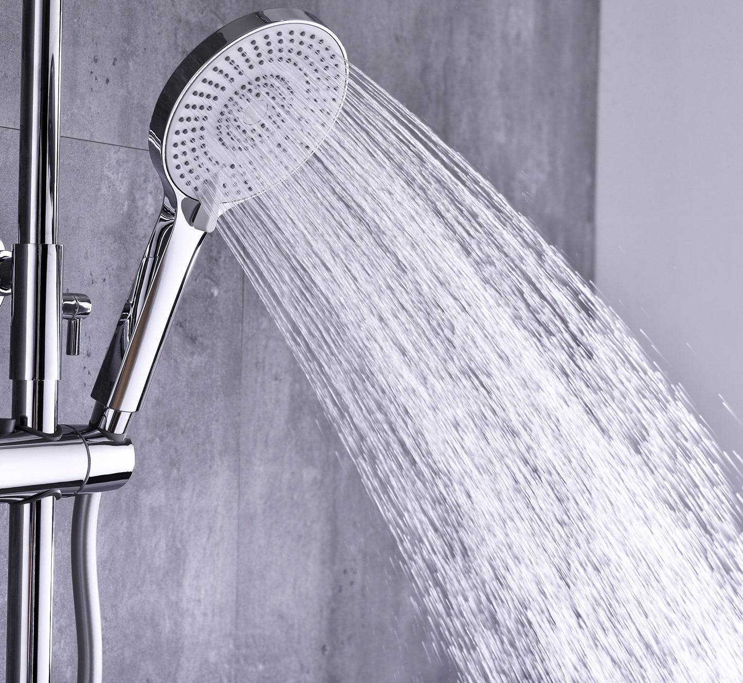 Coloana de Dus cu Inaltime Reglabila, din Alama Sanitara, Cromata