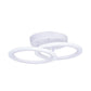 Lustra LED cu Telecomanda, 24W, 3000K/4000K/6000K, Alb, Acril, Dimabila, IP.20 801/2WH