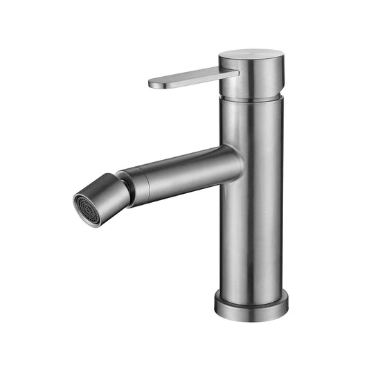 Baterie bideu cu Ventil scurgere Click-Clack, din Inox, Satinat - KORMAN