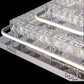 Lustra LED, 66W, Crom , 3000/4000/6000K, Cristal 8207/450*450 - LEDS