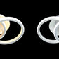 Lustra LED, 48W, 3000K/4000K/6000K, Acril, Alb, IP.20 F568R