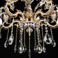 Candelabru 6*E14, Lila/Auriu, Cristal si Metal, IP.20 2325/6FG