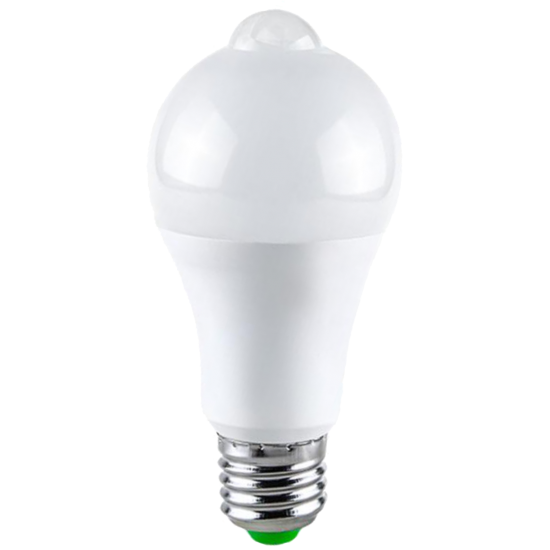 Bec LED cu senzor de miscare, 9W, E27, 6400K SPN6596A - LEDS