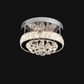 Lustra LED Abel, 24W, 3000K/4000K/6000K, Crom si Cristal 6670/500