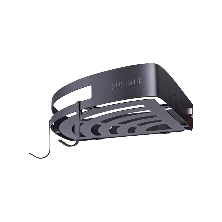 Etajera pentru Baie, din Inox, Neagra