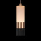 Pendul LED, 14W, 3000K/4000K/6000K, Negru cu Auriu, Acril si Metal, IP.20 448/10