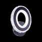 Aplica LED, 28W, 3000K/4000K/6000K, Negru, Acril si Cristal, IP.20 19373/1BK