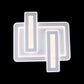 Lustra LED cu Telecomanda, 240W, Dimabila, Alb, Acril - LEDS