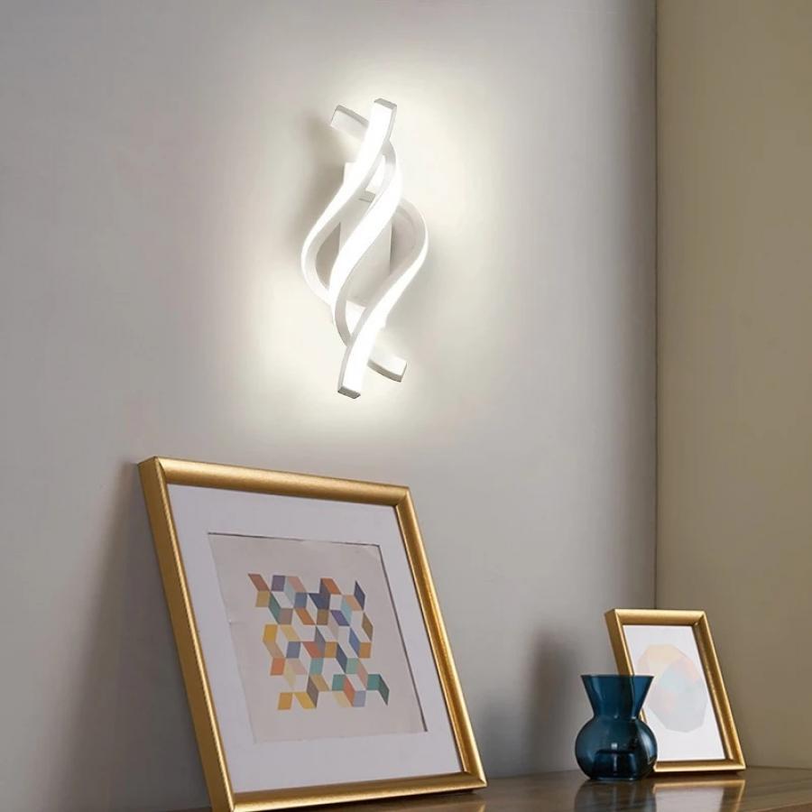 Aplica LED, 38W, 3000K/4000K/6000K, Metal si Acril, Alb, IP20 SX8609B/WH