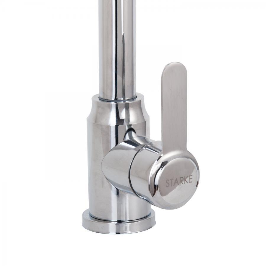 Baterie Lavoar, Pipa Rotativa, din Inox, Crom