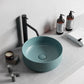 Lavoar baie rotund pe blat verde mat Line